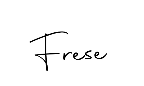 Design your own signature with our free online signature maker. With this signature software, you can create a handwritten (Autography-DOLnW) signature for name Frese. Frese signature style 10 images and pictures png