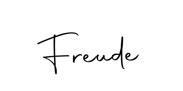 Make a beautiful signature design for name Freude. With this signature (Autography-DOLnW) style, you can create a handwritten signature for free. Freude signature style 10 images and pictures png