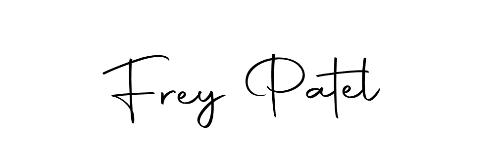 Make a beautiful signature design for name Frey Patel. Use this online signature maker to create a handwritten signature for free. Frey Patel signature style 10 images and pictures png