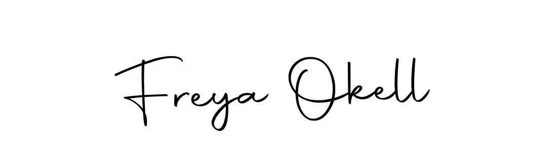 Here are the top 10 professional signature styles for the name Freya Okell. These are the best autograph styles you can use for your name. Freya Okell signature style 10 images and pictures png