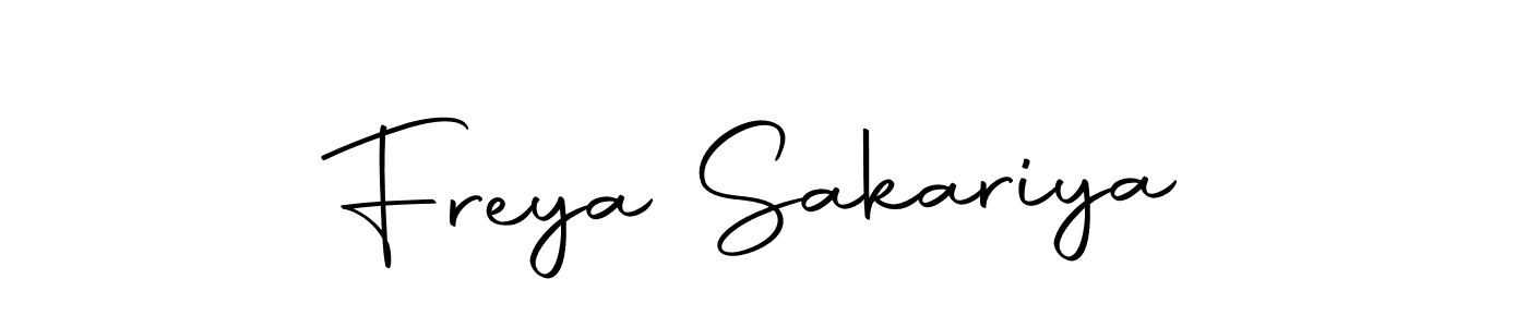 Also we have Freya Sakariya name is the best signature style. Create professional handwritten signature collection using Autography-DOLnW autograph style. Freya Sakariya signature style 10 images and pictures png