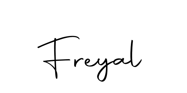 How to make Freyal signature? Autography-DOLnW is a professional autograph style. Create handwritten signature for Freyal name. Freyal signature style 10 images and pictures png