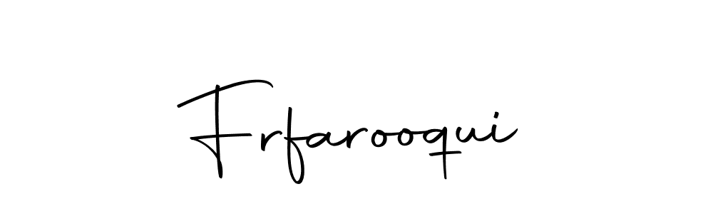 Make a beautiful signature design for name Frfarooqui. With this signature (Autography-DOLnW) style, you can create a handwritten signature for free. Frfarooqui signature style 10 images and pictures png