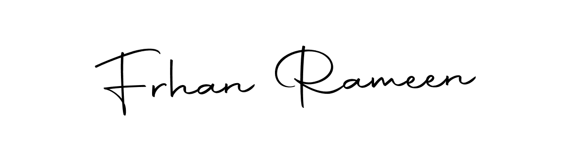 Similarly Autography-DOLnW is the best handwritten signature design. Signature creator online .You can use it as an online autograph creator for name Frhan Rameen. Frhan Rameen signature style 10 images and pictures png