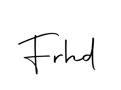 Create a beautiful signature design for name Frhd. With this signature (Autography-DOLnW) fonts, you can make a handwritten signature for free. Frhd signature style 10 images and pictures png