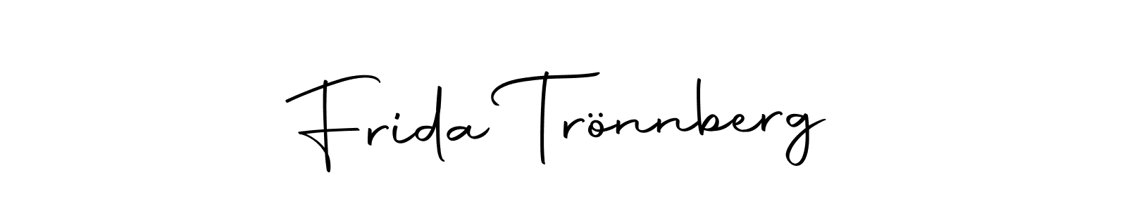 Also we have Frida Trönnberg name is the best signature style. Create professional handwritten signature collection using Autography-DOLnW autograph style. Frida Trönnberg signature style 10 images and pictures png