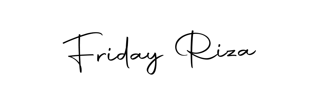 Friday Riza stylish signature style. Best Handwritten Sign (Autography-DOLnW) for my name. Handwritten Signature Collection Ideas for my name Friday Riza. Friday Riza signature style 10 images and pictures png