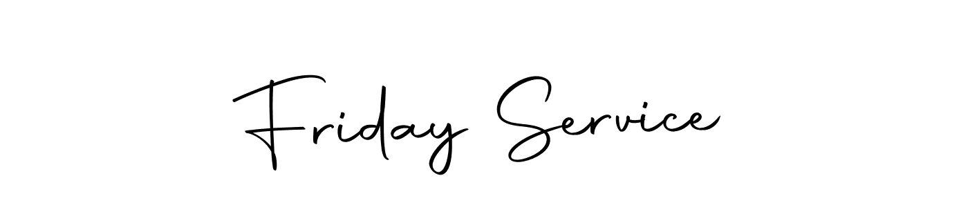 Also we have Friday Service name is the best signature style. Create professional handwritten signature collection using Autography-DOLnW autograph style. Friday Service signature style 10 images and pictures png