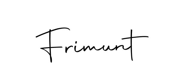 You should practise on your own different ways (Autography-DOLnW) to write your name (Frimunt) in signature. don't let someone else do it for you. Frimunt signature style 10 images and pictures png