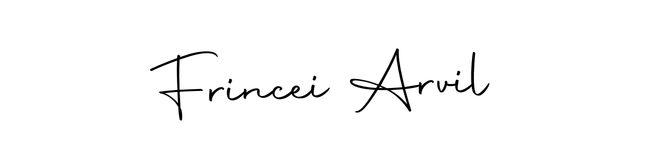Design your own signature with our free online signature maker. With this signature software, you can create a handwritten (Autography-DOLnW) signature for name Frincei Arvil. Frincei Arvil signature style 10 images and pictures png