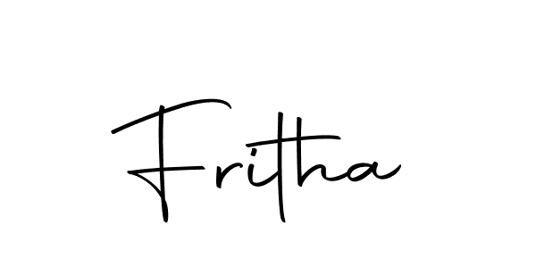 You should practise on your own different ways (Autography-DOLnW) to write your name (Fritha) in signature. don't let someone else do it for you. Fritha signature style 10 images and pictures png