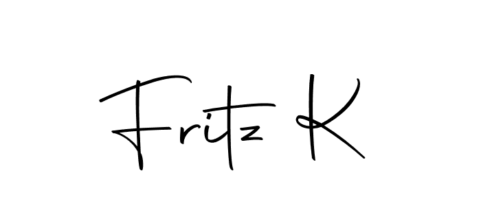 How to make Fritz K name signature. Use Autography-DOLnW style for creating short signs online. This is the latest handwritten sign. Fritz K signature style 10 images and pictures png