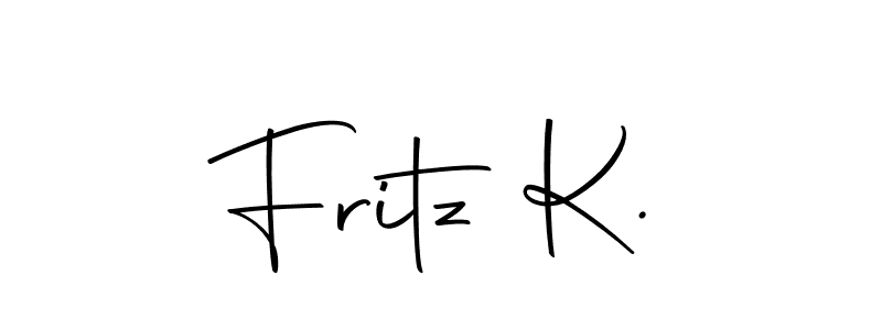 if you are searching for the best signature style for your name Fritz K.. so please give up your signature search. here we have designed multiple signature styles  using Autography-DOLnW. Fritz K. signature style 10 images and pictures png