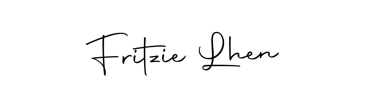 Use a signature maker to create a handwritten signature online. With this signature software, you can design (Autography-DOLnW) your own signature for name Fritzie Lhen. Fritzie Lhen signature style 10 images and pictures png