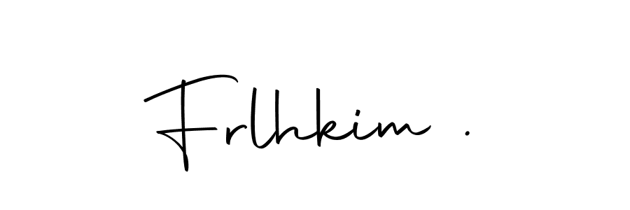 Similarly Autography-DOLnW is the best handwritten signature design. Signature creator online .You can use it as an online autograph creator for name Frlhkim .. Frlhkim . signature style 10 images and pictures png