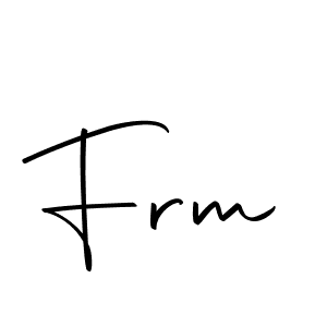 Create a beautiful signature design for name Frm. With this signature (Autography-DOLnW) fonts, you can make a handwritten signature for free. Frm signature style 10 images and pictures png