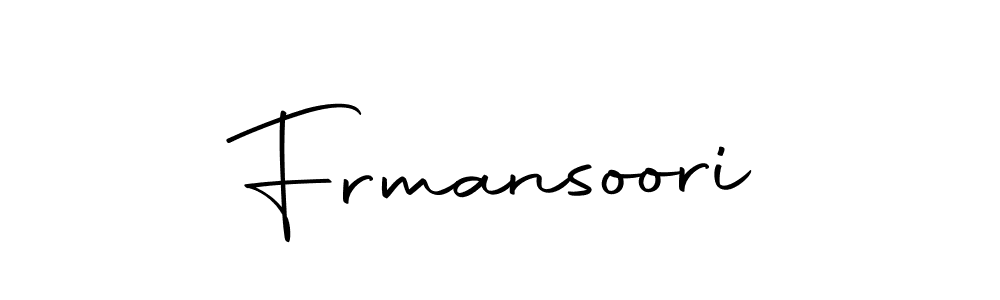 You can use this online signature creator to create a handwritten signature for the name Frmansoori. This is the best online autograph maker. Frmansoori signature style 10 images and pictures png