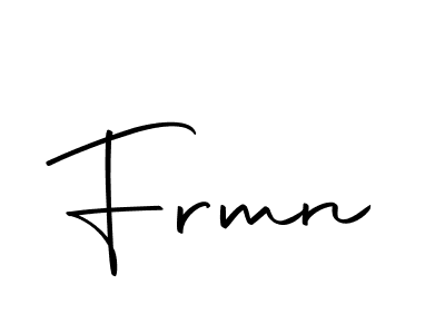 Design your own signature with our free online signature maker. With this signature software, you can create a handwritten (Autography-DOLnW) signature for name Frmn. Frmn signature style 10 images and pictures png