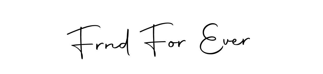 How to make Frnd For Ever name signature. Use Autography-DOLnW style for creating short signs online. This is the latest handwritten sign. Frnd For Ever signature style 10 images and pictures png