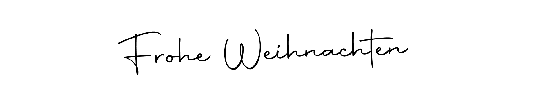 Create a beautiful signature design for name Frohe Weihnachten. With this signature (Autography-DOLnW) fonts, you can make a handwritten signature for free. Frohe Weihnachten signature style 10 images and pictures png