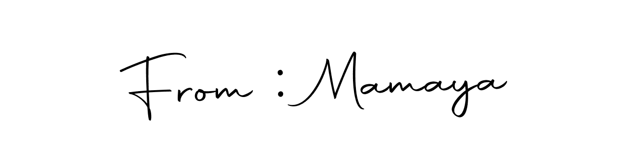 Use a signature maker to create a handwritten signature online. With this signature software, you can design (Autography-DOLnW) your own signature for name From : Mamaya. From : Mamaya signature style 10 images and pictures png