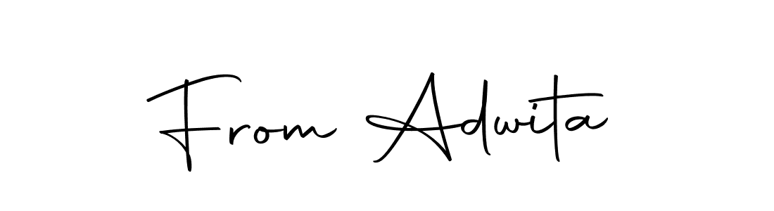 How to make From Adwita name signature. Use Autography-DOLnW style for creating short signs online. This is the latest handwritten sign. From Adwita signature style 10 images and pictures png