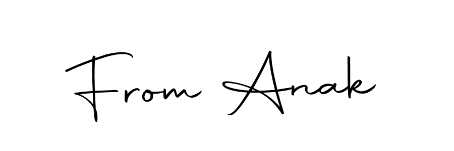 Use a signature maker to create a handwritten signature online. With this signature software, you can design (Autography-DOLnW) your own signature for name From Anak. From Anak signature style 10 images and pictures png