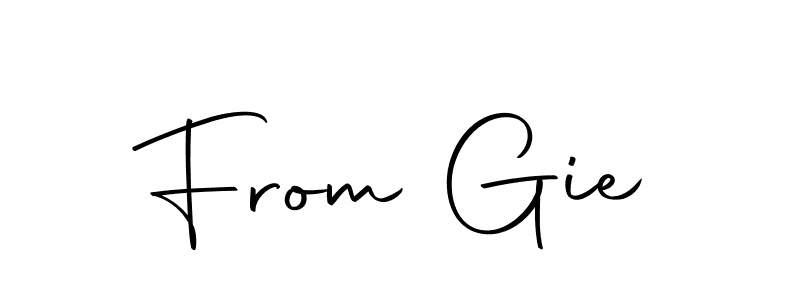 Similarly Autography-DOLnW is the best handwritten signature design. Signature creator online .You can use it as an online autograph creator for name From Gie. From Gie signature style 10 images and pictures png