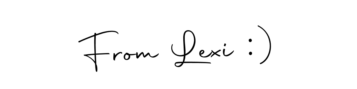 Also we have From Lexi :) name is the best signature style. Create professional handwritten signature collection using Autography-DOLnW autograph style. From Lexi :) signature style 10 images and pictures png