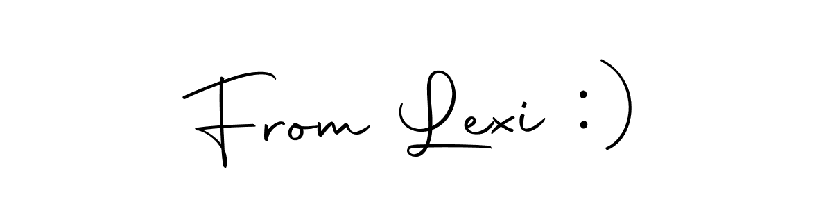 You should practise on your own different ways (Autography-DOLnW) to write your name (From Lexi :)) in signature. don't let someone else do it for you. From Lexi :) signature style 10 images and pictures png