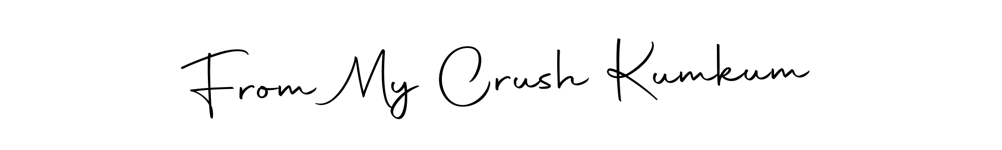 The best way (Autography-DOLnW) to make a short signature is to pick only two or three words in your name. The name From My Crush Kumkum include a total of six letters. For converting this name. From My Crush Kumkum signature style 10 images and pictures png