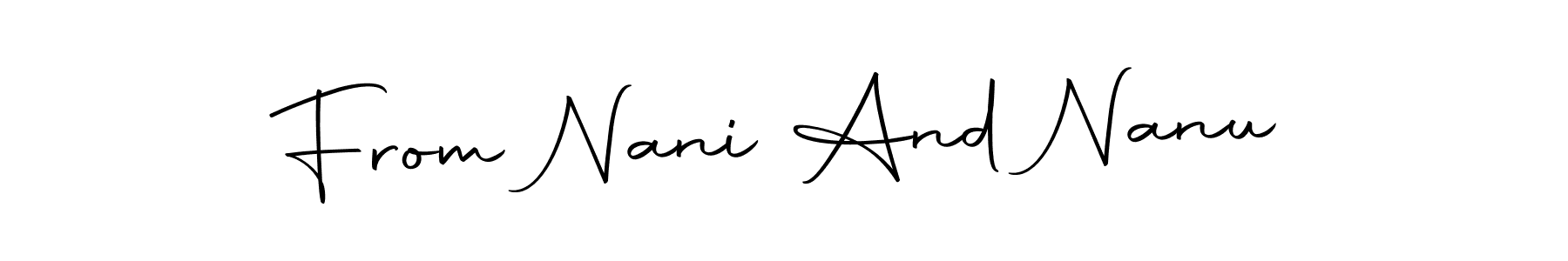 How to Draw From Nani And Nanu signature style? Autography-DOLnW is a latest design signature styles for name From Nani And Nanu. From Nani And Nanu signature style 10 images and pictures png