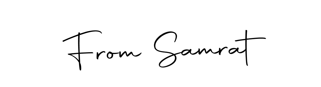 Design your own signature with our free online signature maker. With this signature software, you can create a handwritten (Autography-DOLnW) signature for name From Samrat. From Samrat signature style 10 images and pictures png
