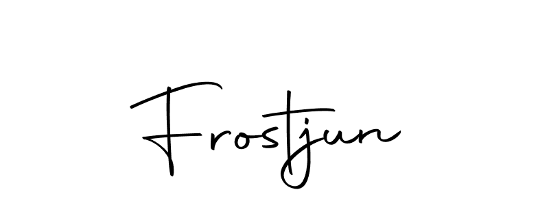 Make a beautiful signature design for name Frostjun. Use this online signature maker to create a handwritten signature for free. Frostjun signature style 10 images and pictures png