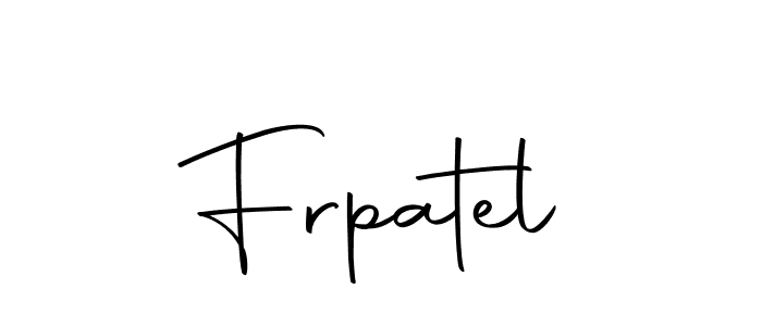 How to make Frpatel name signature. Use Autography-DOLnW style for creating short signs online. This is the latest handwritten sign. Frpatel signature style 10 images and pictures png