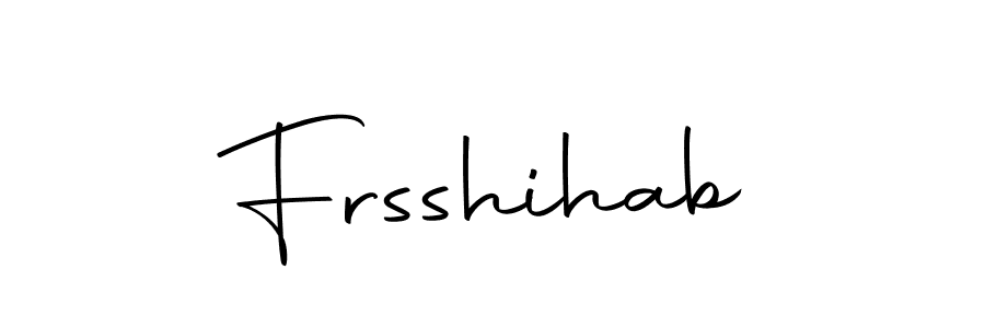 How to make Frsshihab name signature. Use Autography-DOLnW style for creating short signs online. This is the latest handwritten sign. Frsshihab signature style 10 images and pictures png