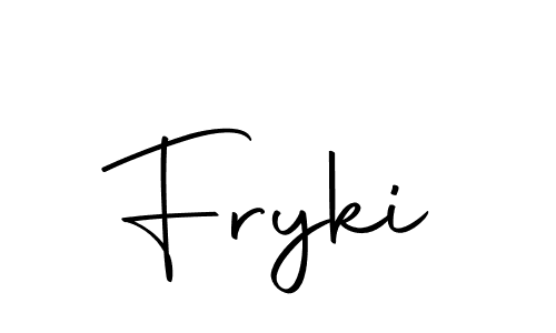 Create a beautiful signature design for name Fryki. With this signature (Autography-DOLnW) fonts, you can make a handwritten signature for free. Fryki signature style 10 images and pictures png