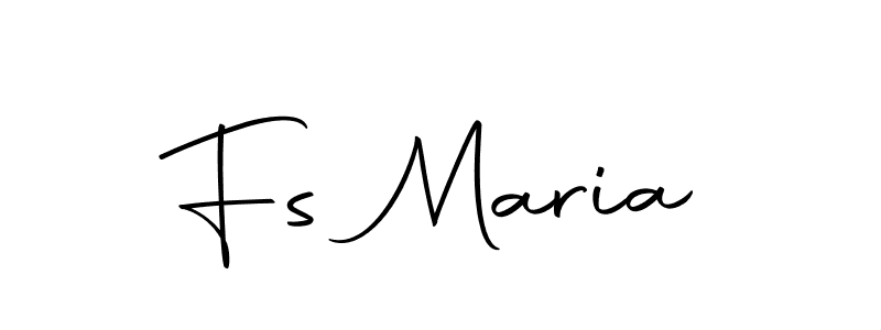Design your own signature with our free online signature maker. With this signature software, you can create a handwritten (Autography-DOLnW) signature for name Fs Maria. Fs Maria signature style 10 images and pictures png