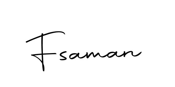 Use a signature maker to create a handwritten signature online. With this signature software, you can design (Autography-DOLnW) your own signature for name Fsaman. Fsaman signature style 10 images and pictures png