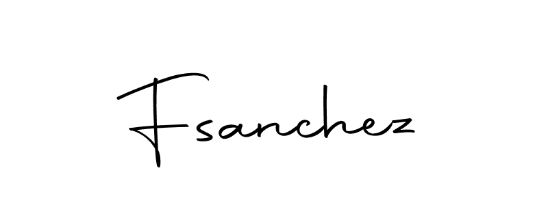 Create a beautiful signature design for name Fsanchez. With this signature (Autography-DOLnW) fonts, you can make a handwritten signature for free. Fsanchez signature style 10 images and pictures png
