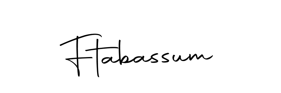 How to make Ftabassum signature? Autography-DOLnW is a professional autograph style. Create handwritten signature for Ftabassum name. Ftabassum signature style 10 images and pictures png