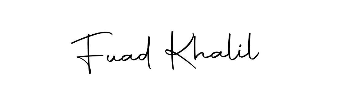 You should practise on your own different ways (Autography-DOLnW) to write your name (Fuad Khalil) in signature. don't let someone else do it for you. Fuad Khalil signature style 10 images and pictures png