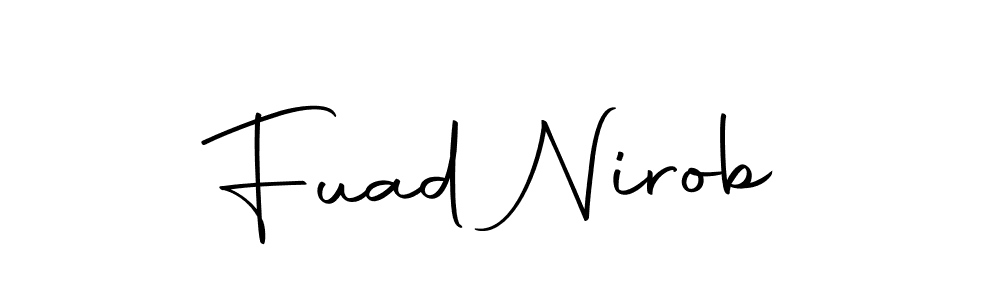 Fuad Nirob stylish signature style. Best Handwritten Sign (Autography-DOLnW) for my name. Handwritten Signature Collection Ideas for my name Fuad Nirob. Fuad Nirob signature style 10 images and pictures png