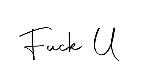 The best way (Autography-DOLnW) to make a short signature is to pick only two or three words in your name. The name Fuck U include a total of six letters. For converting this name. Fuck U signature style 10 images and pictures png