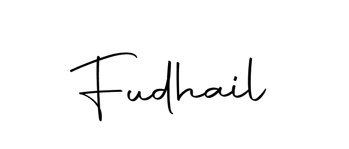 Make a beautiful signature design for name Fudhail. With this signature (Autography-DOLnW) style, you can create a handwritten signature for free. Fudhail signature style 10 images and pictures png
