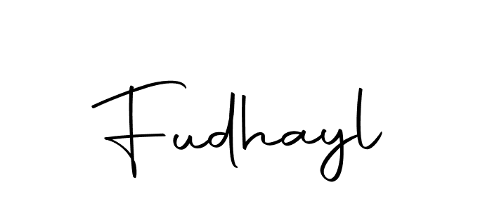 Make a beautiful signature design for name Fudhayl. With this signature (Autography-DOLnW) style, you can create a handwritten signature for free. Fudhayl signature style 10 images and pictures png