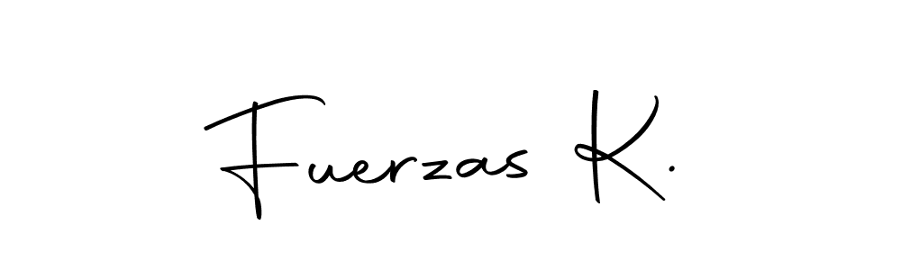 Design your own signature with our free online signature maker. With this signature software, you can create a handwritten (Autography-DOLnW) signature for name Fuerzas K.. Fuerzas K. signature style 10 images and pictures png