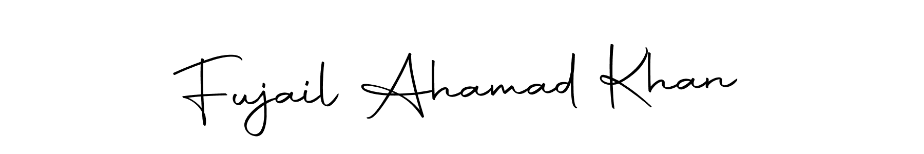 Use a signature maker to create a handwritten signature online. With this signature software, you can design (Autography-DOLnW) your own signature for name Fujail Ahamad Khan. Fujail Ahamad Khan signature style 10 images and pictures png