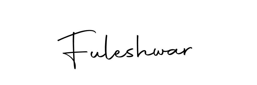 Use a signature maker to create a handwritten signature online. With this signature software, you can design (Autography-DOLnW) your own signature for name Fuleshwar. Fuleshwar signature style 10 images and pictures png