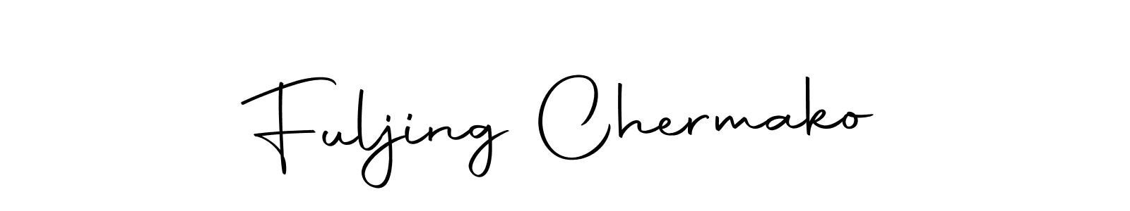 Once you've used our free online signature maker to create your best signature Autography-DOLnW style, it's time to enjoy all of the benefits that Fuljing Chermako name signing documents. Fuljing Chermako signature style 10 images and pictures png